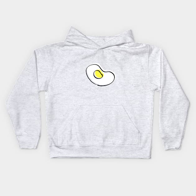 Scrambled egg Kids Hoodie by KlenX